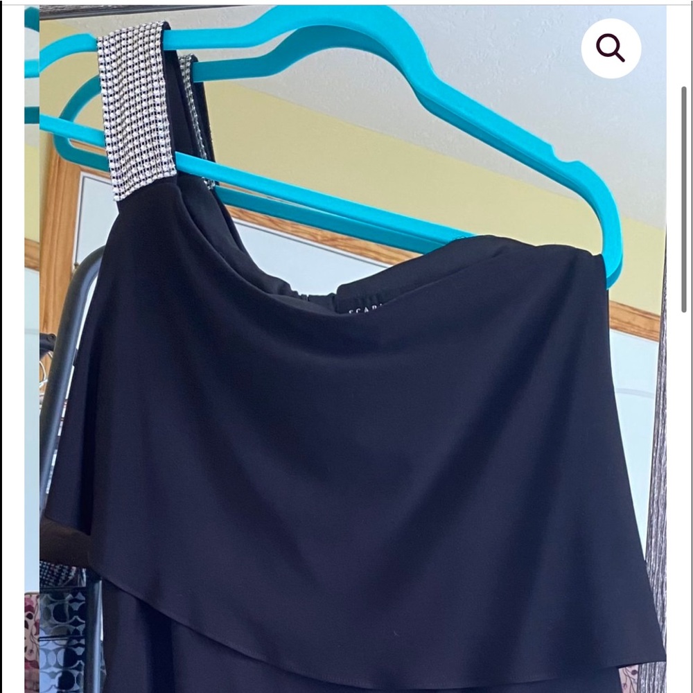One shoulder sequin dress